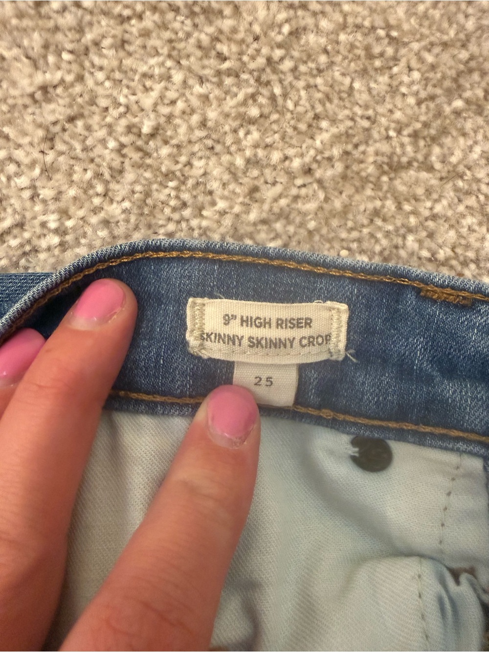 Madewell Medium Blue High-Rise Skinny Jeans - Picture 2 of 3